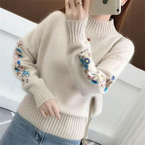 Knitted cashmere Thick Sweater