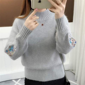 Knitted cashmere Thick Sweater