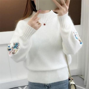 Knitted cashmere Thick Sweater