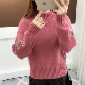 Knitted cashmere Thick Sweater