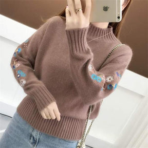 Knitted cashmere Thick Sweater