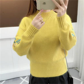 Knitted cashmere Thick Sweater