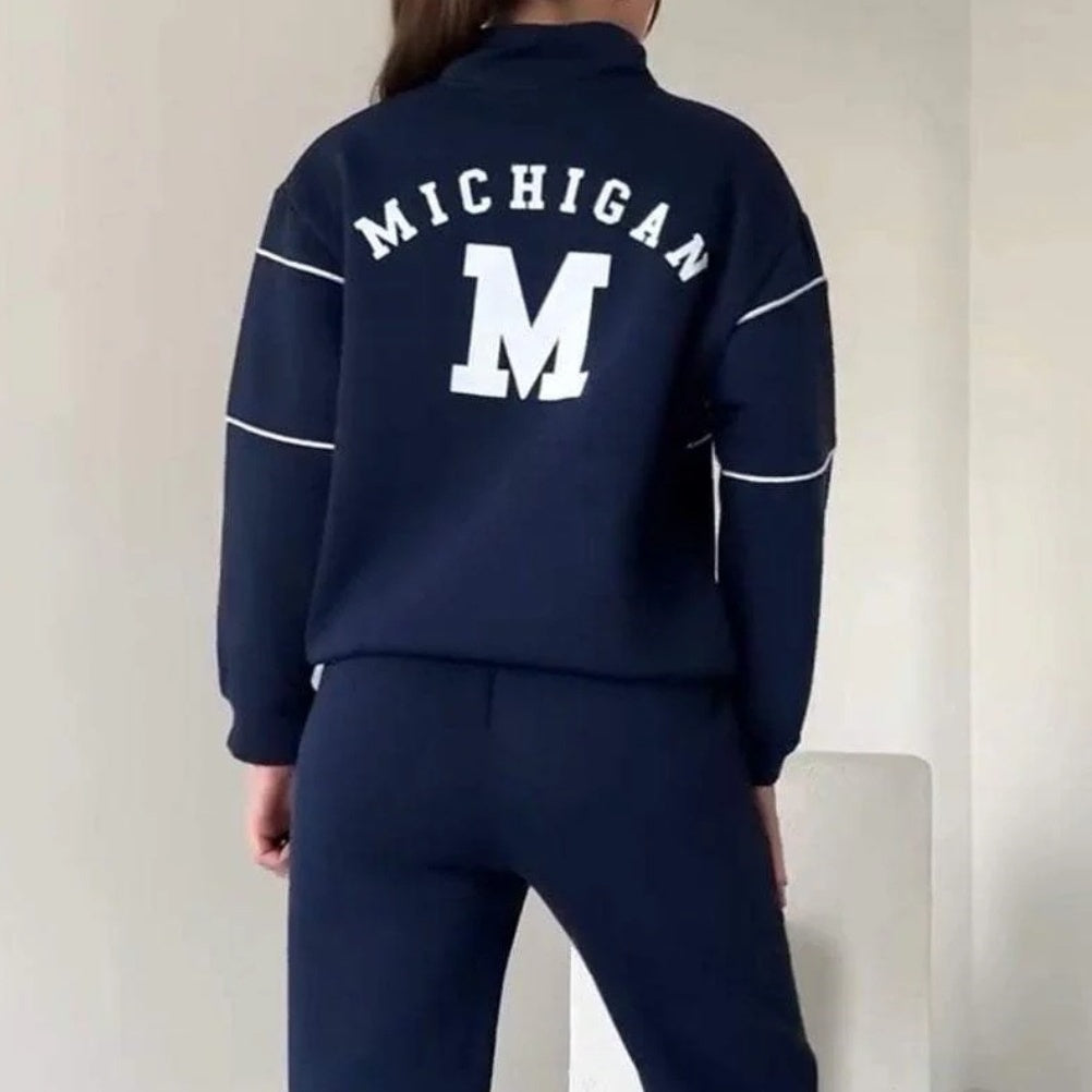 Casual line tracksuit 2-piece set