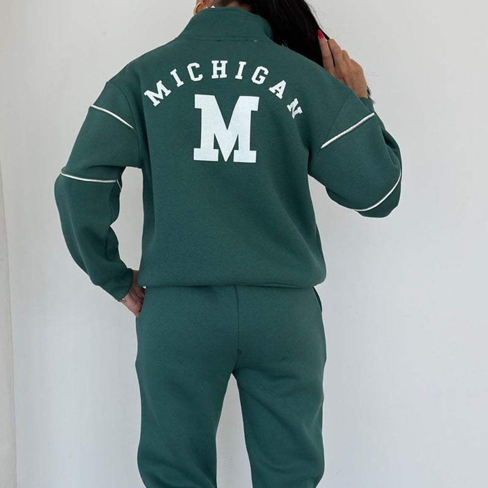 Casual line tracksuit 2-piece set