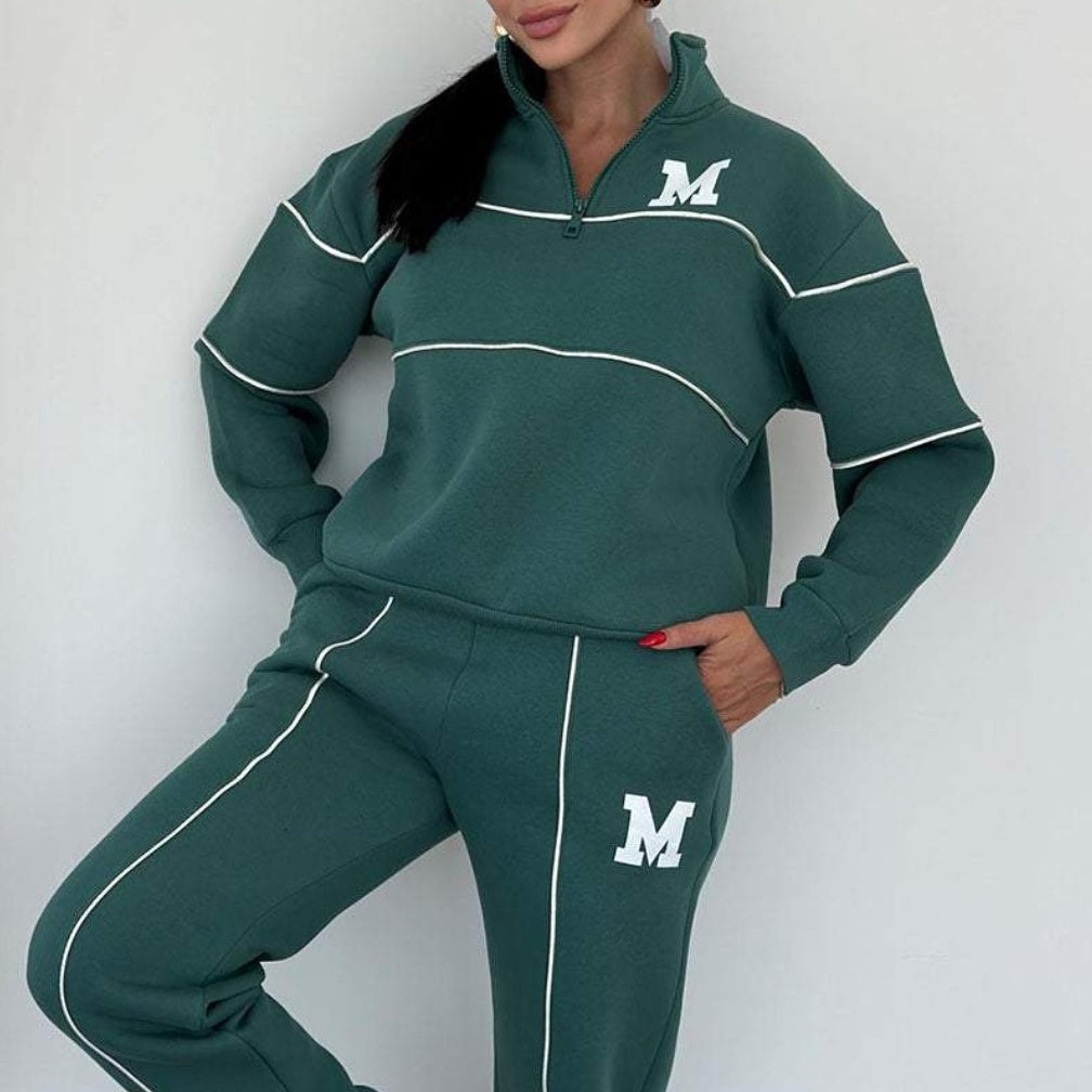 Casual line tracksuit 2-piece set