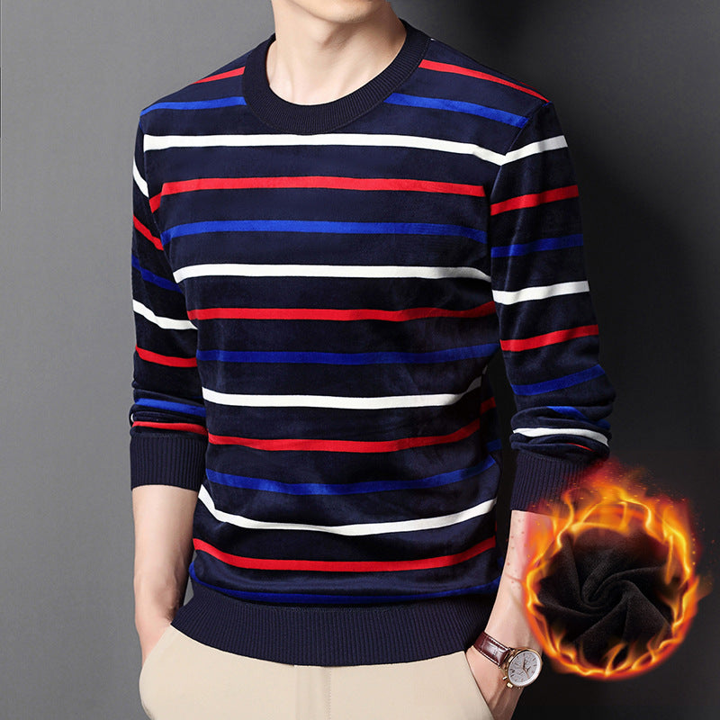 🔥Men's Warm Striped Cozy Fashion Sweater