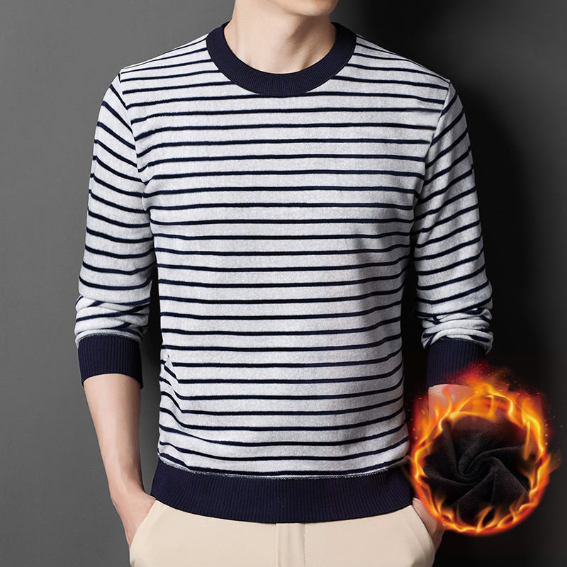 🔥Men's Warm Striped Cozy Fashion Sweater