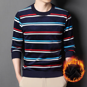 🔥Men's Warm Striped Cozy Fashion Sweater