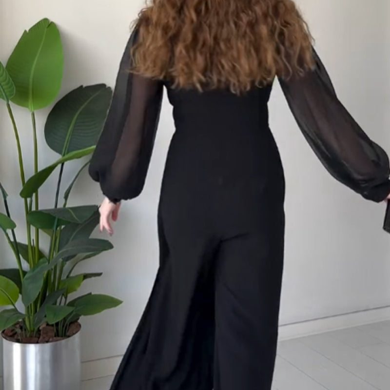 🌸Spring Specials🌸 V-neck Long Sleeve Slit Maxi Dress